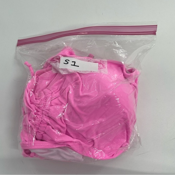 NEW GRACE + EMMA paradise radiance monokini in pink Pearl Shoulder Strap Large - Picture 16 of 16